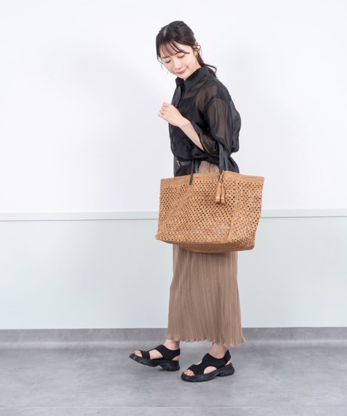 かごバッグ カゴバッグ 「Rabarany」かごバッグ ラフィア素材 トート