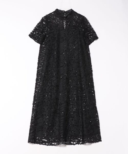 kaene スパンコール×テープレースドレス kaene】スパンコール×テープレースドレス/結婚式/パーティー