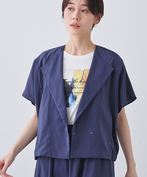 新品未使用　INEDフレンチスリーブジャケット　ジレ フレンチスリーブジャケット（INED）｜ルミネのファッション通販