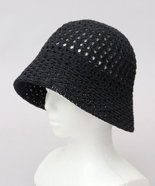 A.M.S. 帽子 ハット 編み込み ニット クロシェハット メンズ