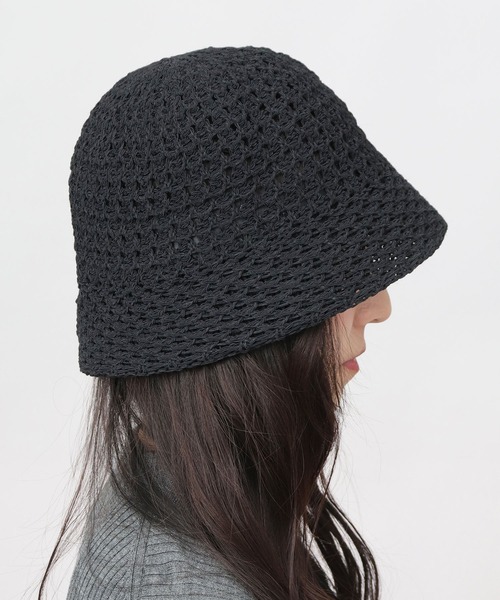 A.M.S. 帽子 ハット 編み込み ニット クロシェハット メンズ