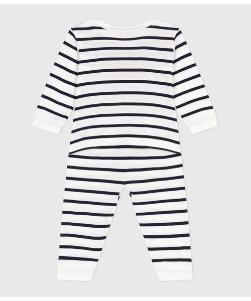 PETIT BATEAU ベビー服 ロンパース スナップなしロンパース