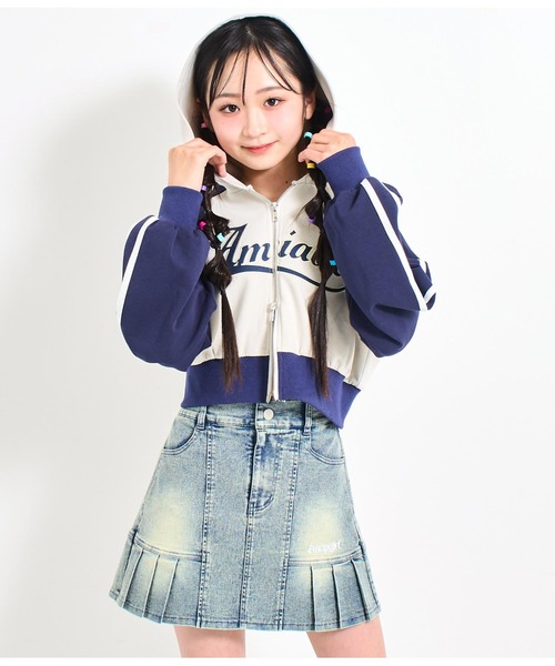ANAP GiRL ジャージ ダブルジップ パーカー キッズ 子供服