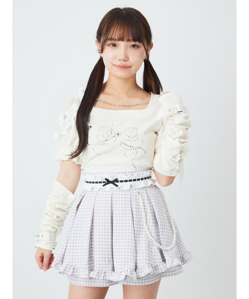 tシャツ キラキラリボンプリンセスちびTE レディース