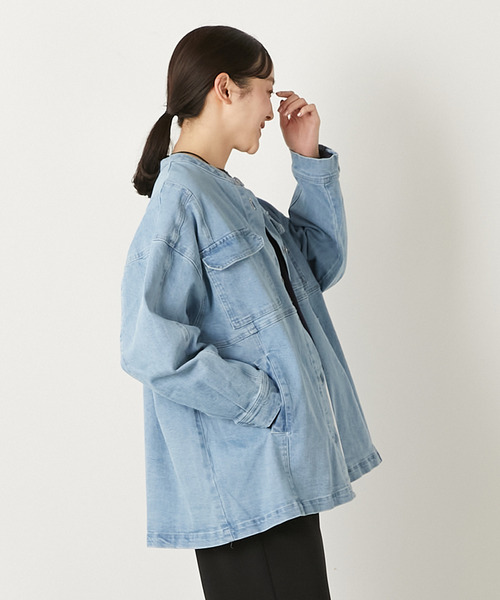 MELROSE claire ジャケット ノーカラージャケット レディース