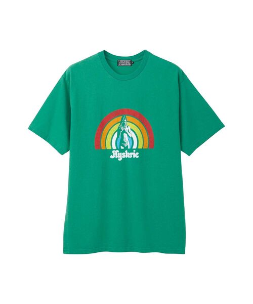 Hysteric Glamour グリーン Tシャツ 半袖 HYSTERIC GLAMOUR 「HYSTERIC GLAMOUR」 半袖Tシャツ X-LARGE