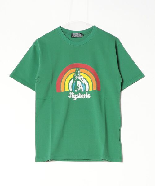 Hysteric Glamour グリーン Tシャツ 半袖 HYSTERIC GLAMOUR 「HYSTERIC GLAMOUR」 半袖Tシャツ X-LARGE