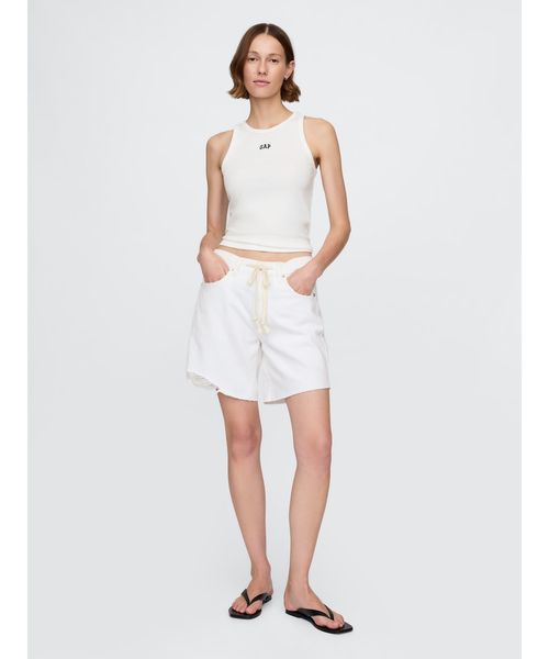 タンクトップ ノースリーブ BAPY LOGO VEST レディース GAP タンクトップ ノースリーブ モダン リブ GAPロゴ