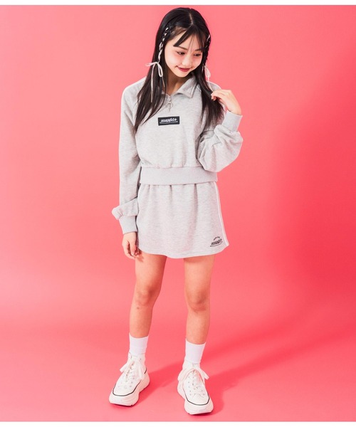 ANAP GiRL（アナップガール） セットアップ ライン入ハーフジップ×ミニ