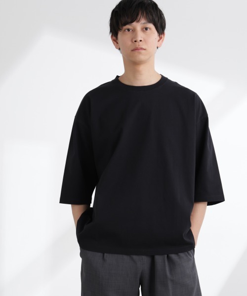 NANO universe tシャツ ルーズフィットワイドスリーブTシャツ 7 NANO universe tシャツ ルーズフィットワイドスリーブTシャツ 7