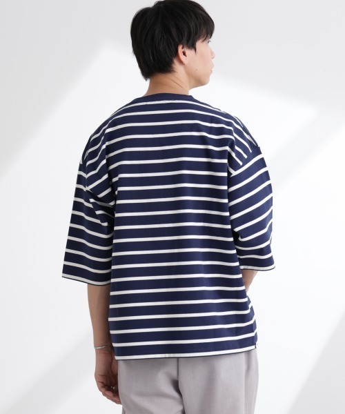 NANO universe tシャツ ルーズフィットワイドスリーブTシャツ 7