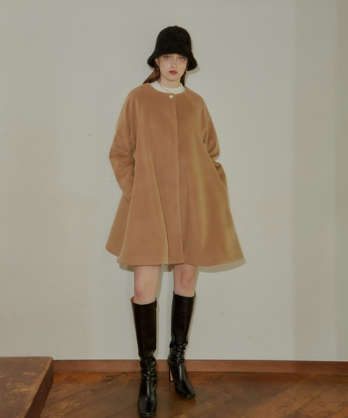 VIOLETTA（ヴィオレッタ） コート M キャメル レディース : ZOZOTOWN