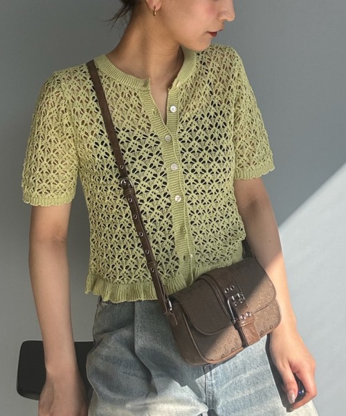 ニット セーター 「Anniversary　Piece」マルチパターンニット レディース セール】 フラワーモチーフニット≪手洗い可能≫ （ニット