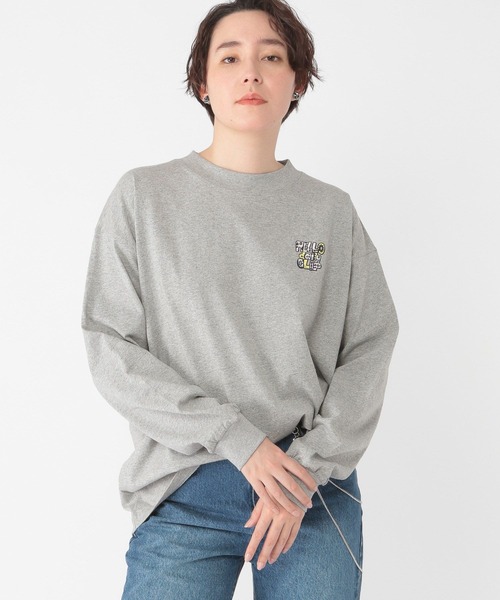 tシャツ 「daily CLIP×HELLOAYACHAN」バックプリントBIGロンT レディース