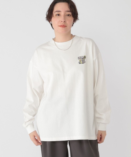 tシャツ 「daily CLIP×HELLOAYACHAN」バックプリントBIGロンT レディース studio CLIP｜【daily CLIP×HELLOAYACHAN】バックプリントBIG