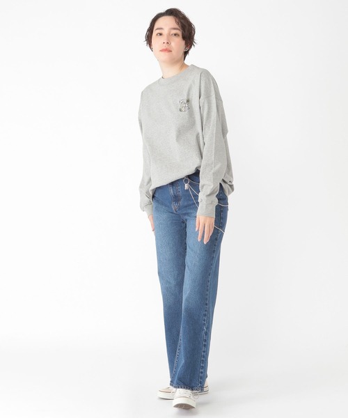 tシャツ 「daily CLIP×HELLOAYACHAN」バックプリントBIGロンT レディース studio CLIP tシャツ 「daily CLIP×HELLOAYACHAN」バック