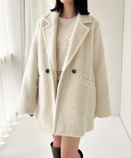 「Heather」 チェスターコート FREE グレー レディース_画像4