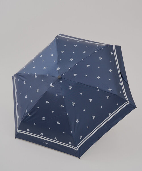 折りたたみ傘　晴雨兼用　チェック(青) 折りたたみ傘 晴雨兼用 カラードット チェック【ロフト限定