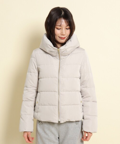 「Dessin」 ダウンジャケット 02 ライトベージュ レディース_画像2