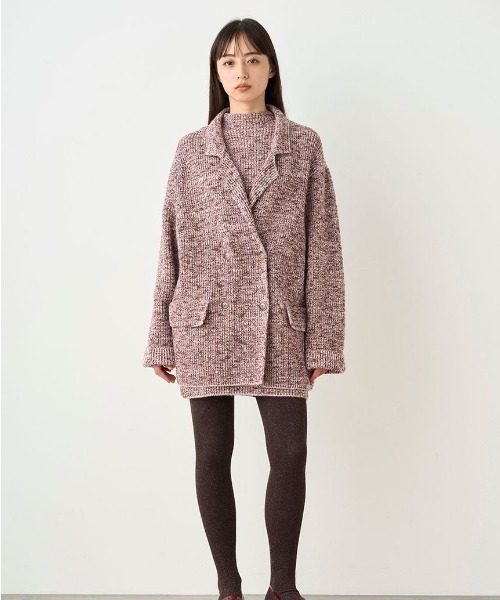 STONE  スナイデルニット カーディガン SNIDEL（スナイデル） ニットカーディガン FREE ブラウン レディース