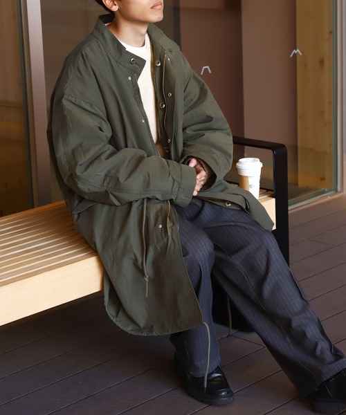 「ZIP FIVE」 「corisco」コート MEDIUM カーキ メンズ_画像7