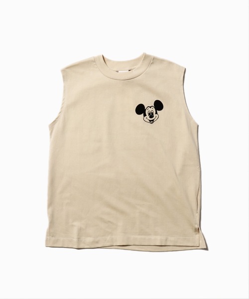 タンクトップ ノースリーブ +81BRANCA/ハチイチブランカ Mickey tank タンクトップ ノースリーブ フロッキープリント レディース 81BRANCA タンクトップ ノースリーブ +81BRANCA/ハチイチ