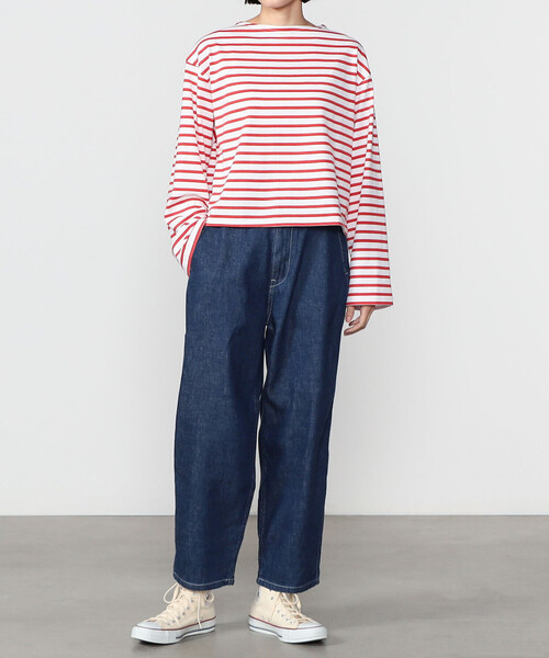 【美品】ダントン デニム イージーパンツ　36 ボールパンツ　インディゴ 美品】ダントン デニム イージーパンツ 36 ボールパンツ