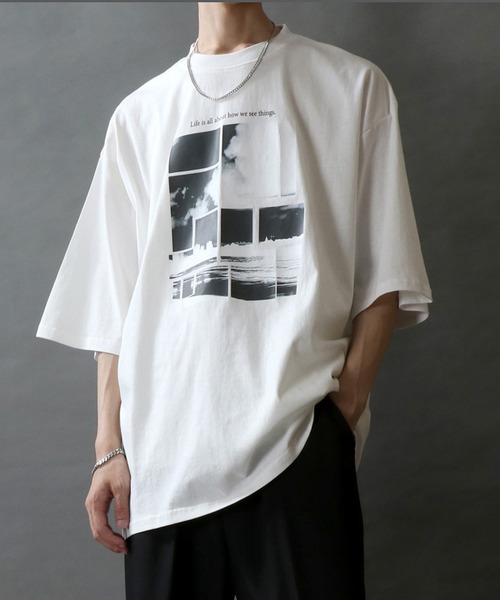 SITRY（シトリー） tシャツ Photograph Design T-Shirt/モノトーン