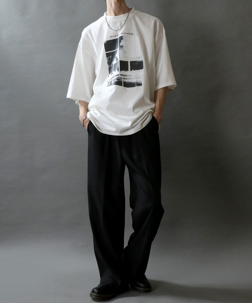 SITRY（シトリー） tシャツ Photograph Design T-Shirt/モノトーン