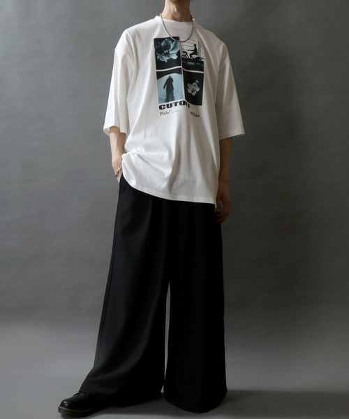 SITRY（シトリー） tシャツ Photograph Design T-Shirt/モノトーン