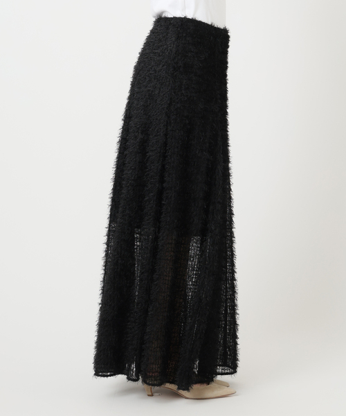 NOBLE（ノーブル） スカート フェザーチュールフレアスカート