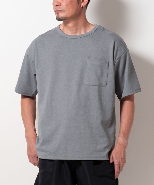 BAYBLO tシャツ (SA) 楊柳 ジャガード 半袖 Tシャツ メンズ : ZOZOTOWN