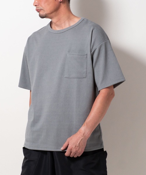 BAYBLO tシャツ (SA) 楊柳 ジャガード 半袖 Tシャツ メンズ : ZOZOTOWN