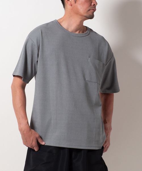 BAYBLO tシャツ (SA) 楊柳 ジャガード 半袖 Tシャツ メンズ : ZOZOTOWN