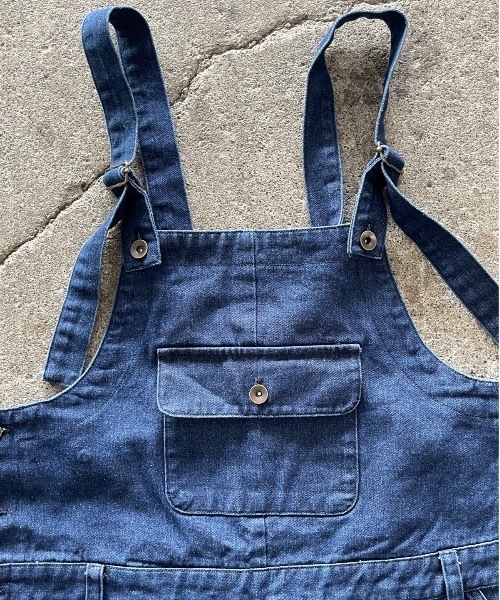 MandO（エムオー） オーバーオール サロペット ビッグポケットデニム