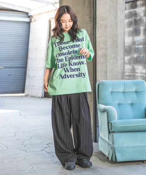 「PBLIM」 半袖Tシャツ LARGE アイボリー レディース