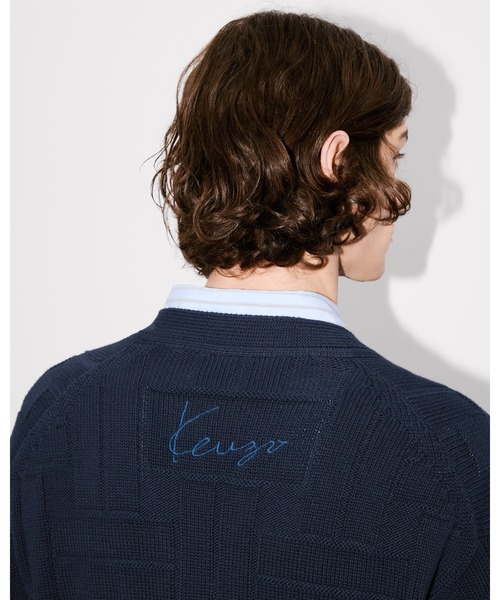 KENZO（ケンゾー） カーディガン 'KENZO Weave' エンブロイダリー