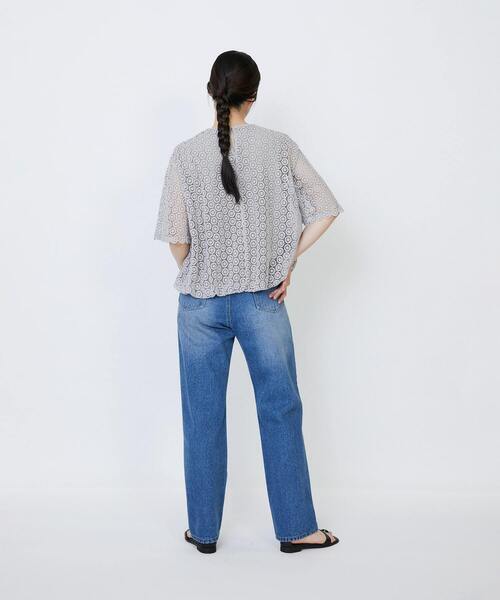 今期　LOISIR コットンケミカルレースブラウス 2WAY】コットンケミカルレースブラウス｜BIGI online store