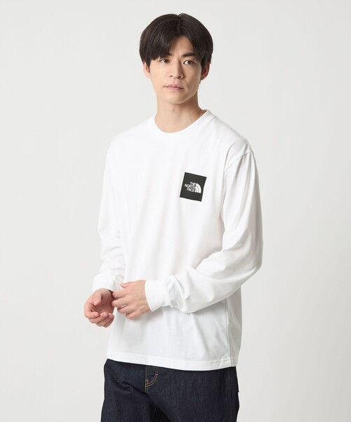 tシャツ 「THE NORTH FACE」スクエアロゴ ロングスリーブ 長袖 Tシャツ メンズ | THE NORTH FACE | 01