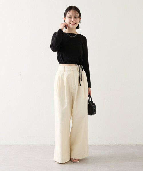 「mystic」 チノパンツ 2 キャメル レディース