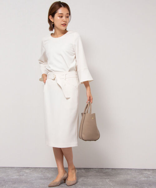 「NOLLEY'S Sophi」 7分袖ブラウス 38 ベージュ レディース_画像6