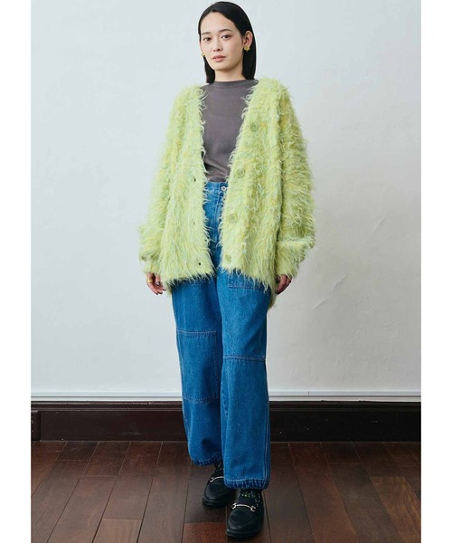 「MEDE19F」 デニムパンツ LARGE ブラック レディース_画像6