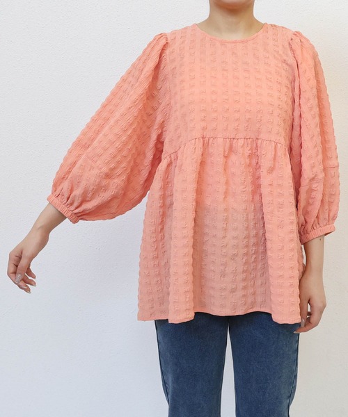 「andme」 「alma design」半袖ブラウス M ブラック レディース_画像9