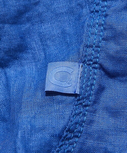 「CAHLUMN」 半袖シャツ LARGE ネイビー メンズ_画像2