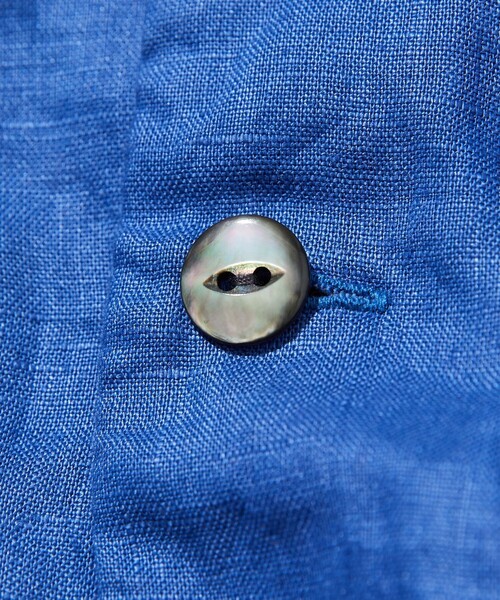 「CAHLUMN」 半袖シャツ LARGE ネイビー メンズ_画像6