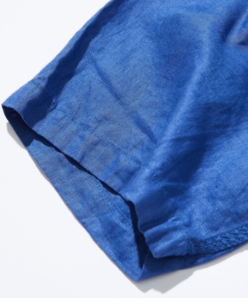 「CAHLUMN」 半袖シャツ LARGE ネイビー メンズ_画像7