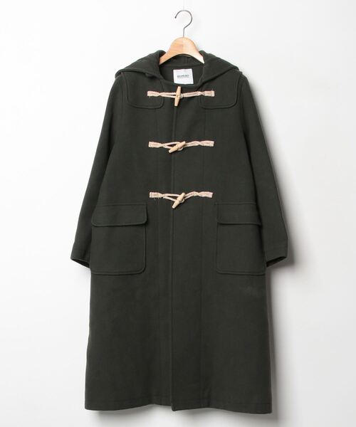 BEAMS BOY グリーンダッフルコート BEAMS BOY（ビームス ボーイ） ダッフルコート - グリーン レディース