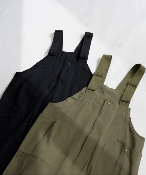 antiqua（アンティカ） オーバーオール FREE カーキ レディース