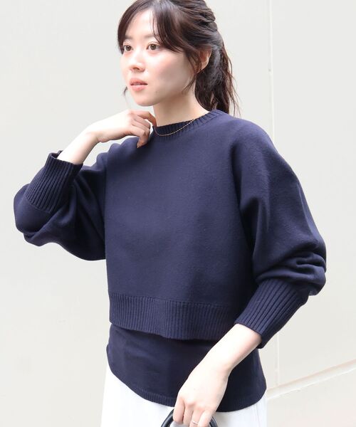 le.coeur blanc（ルクールブラン） ニット セーター 3WAYレイヤード