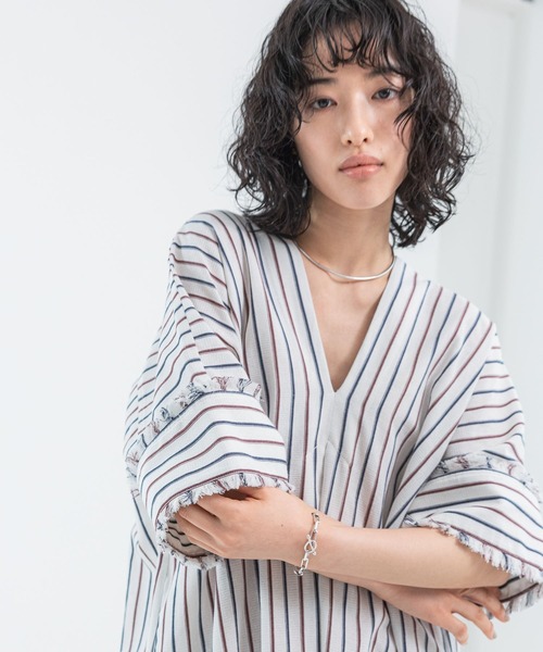 「LEPSIM」 半袖ワンピース FREE ブラック レディース_画像7